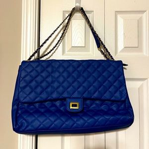 Cobalt/Royal Blue Quilted Travel bag